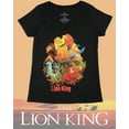 thumbnail image 3 of Disney The Lion King Shirt Womens' Character V-Neck Slim Fit T-Shirt, 3 of 3