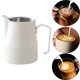 thumbnail image 5 of Jarra de espuma de leche, acero inoxidable, taza de espuma de leche, jarra de espuma de leche, jarra de espresso para , chocolate , 500ml Beige Nuevo Blanco 500ml B Sunnimix Jarra para espumar leche, 5 of 8