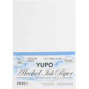 Couture Creations Alcohol Ink White Yupo Paper 10/Pkg-5"X7"