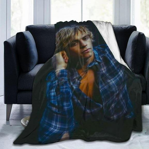 Blanket Ross Musics Lynch Throw Flannel Blankets Warm Soft Cozy Fuzzy Air Conditioning Blanket for Living Room Sofa Bed Gift Blankets for All Seasons 30"x40"