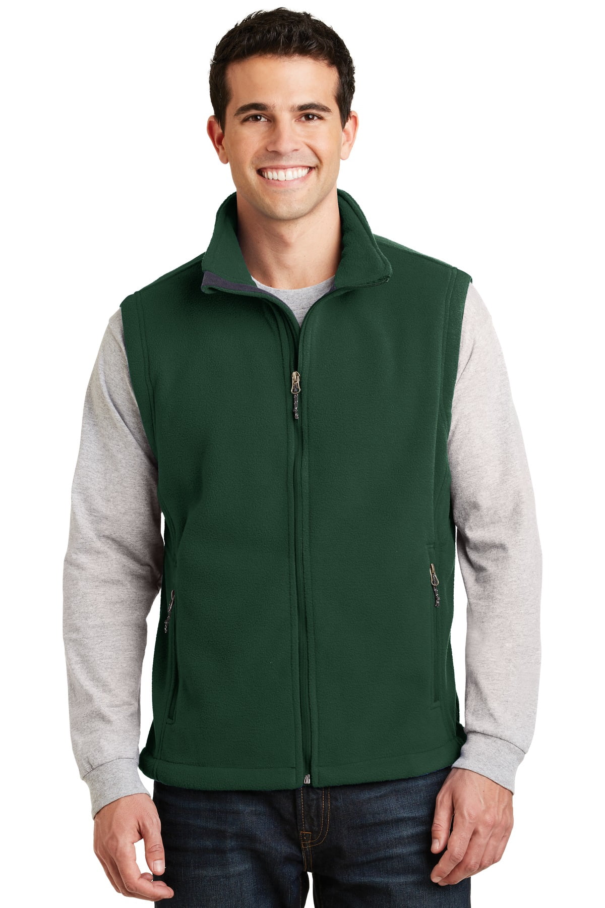 Value Fleece Vest. F219 L Forest Green 