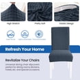 thumbnail image 2 of JIATER Dining Chair Covers Stretch Washable Chair Slipcovers Protector Set of 4,Dark Gray, 2 of 7