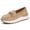 khaki, variant on Chunky Sole Chain Loafer Sandals Stylish Casual Sneakers with Metal Accent