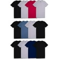 thumbnail image 2 of Mens 6-Pack Assorted Crew T Shirts by Fruit of the Loom Comfortable Mystery Pack Colors Materials Vary, 2 of 6