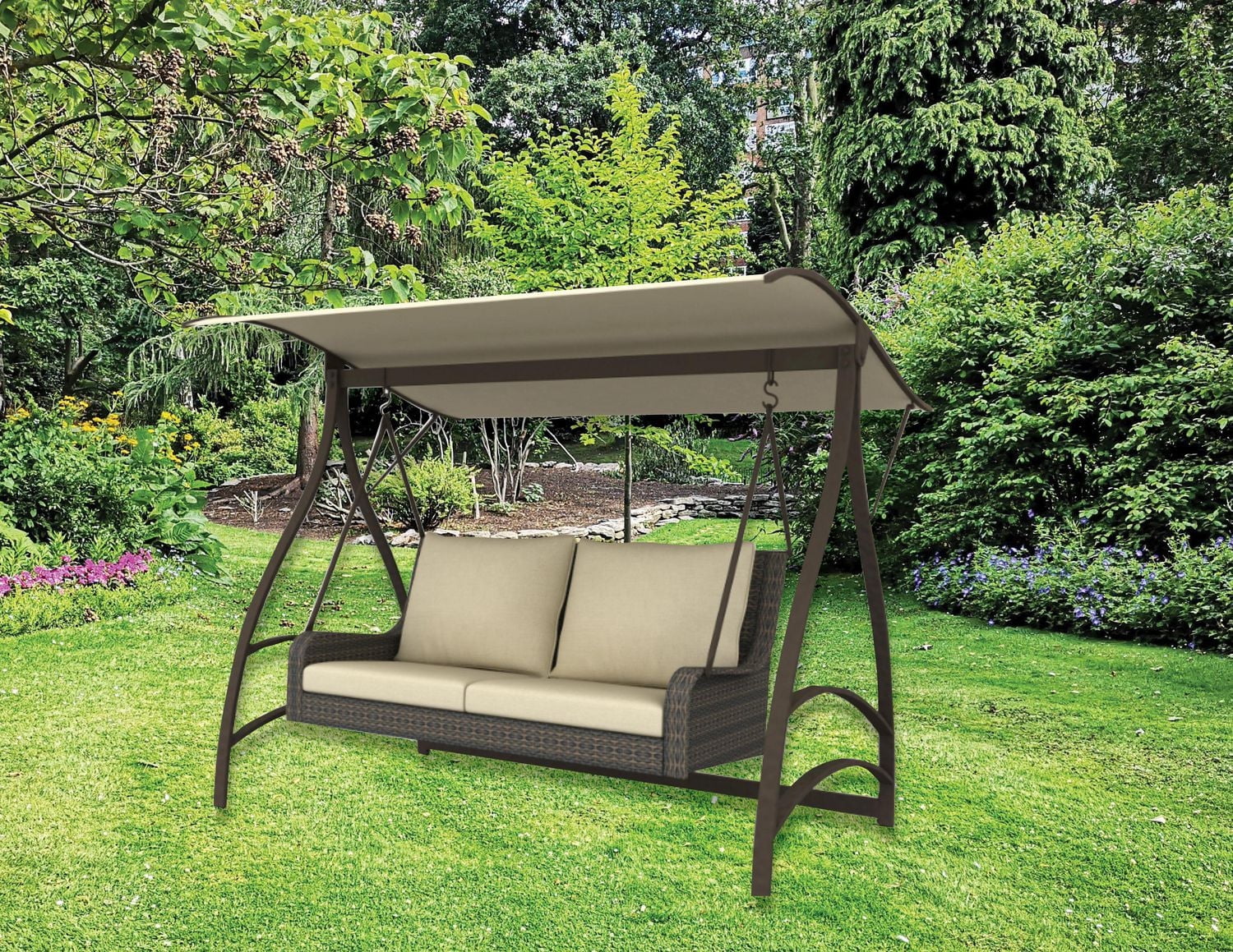 Balancoire en osier PVC