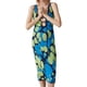 thumbnail image 2 of VISgogo Vestido de punto para mujer, cuello en U, sin mangas, corte frontal, verano, casual, estampado, ajustado, midi, vestido VISgogo  moda, 2 of 9