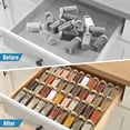 thumbnail image 3 of Spice Drawer Organizer 4 Tier, Acrylic Seasoning Organizer Rack, Clear Spice Rack Tray, Kitchen Seasoning Jars Drawers Insert (Jars Not Included/Expandable From 9" to 18"), 3 of 7