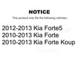 thumbnail image 2 of Transit Auto Rear Disc Brake Caliper Rotors and Semi-Metallic Pads Kit for Car Kia Forte Koup Forte5 KC8-100720P, 2 of 11