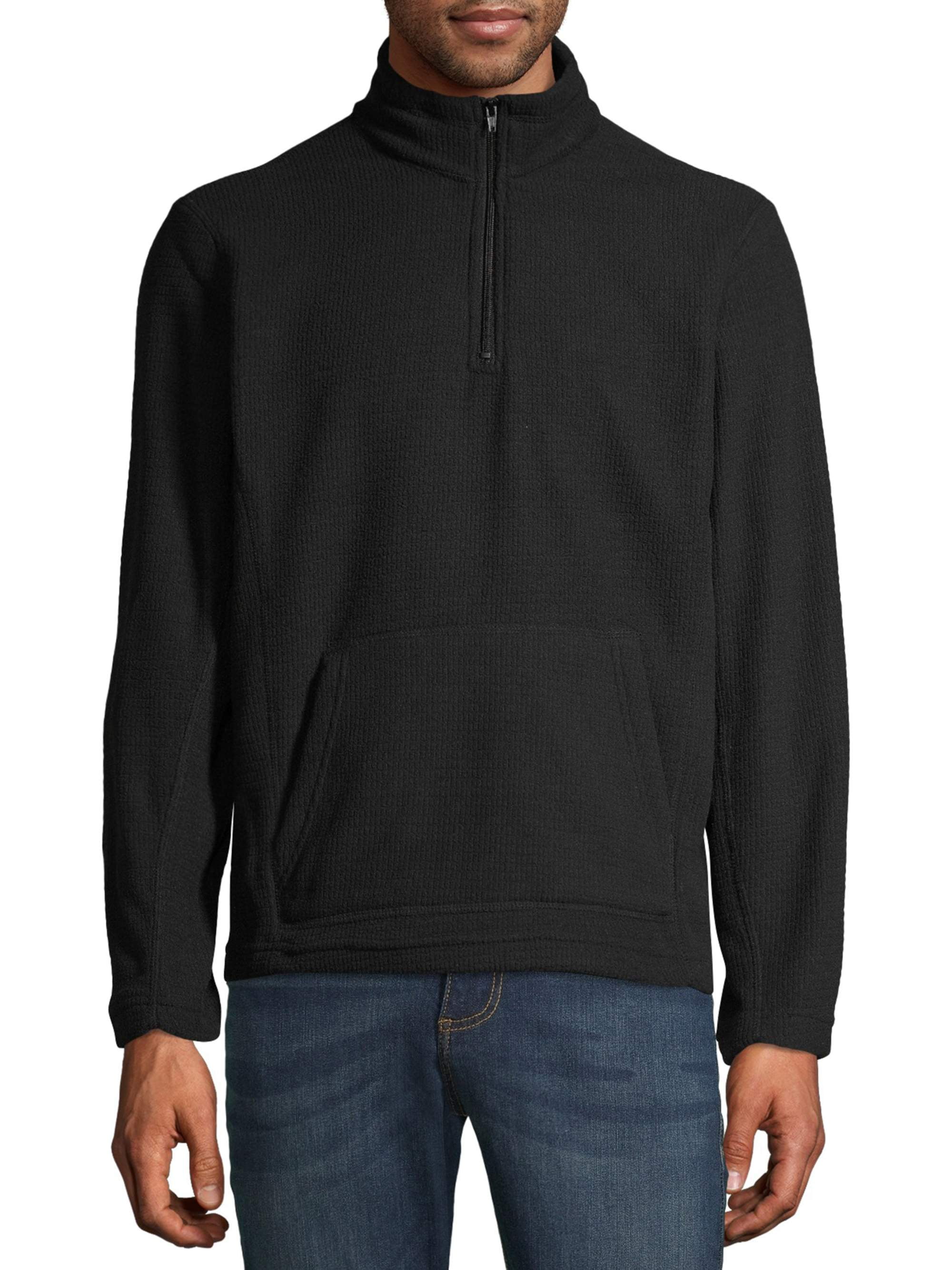 i5 Apparel Men's Active Polar Fleece Quarter Zip Sweatshirt, up to Size ...