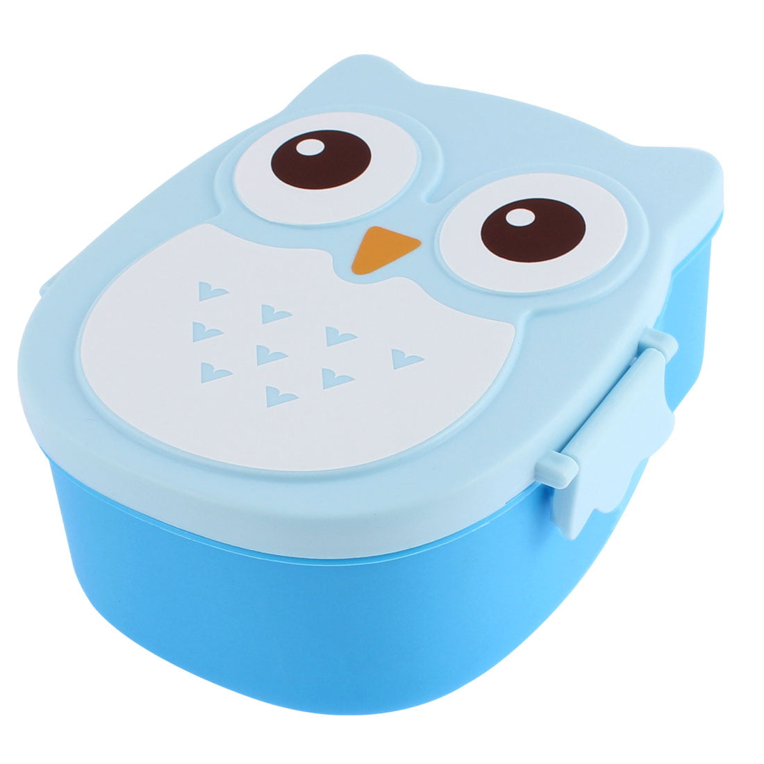 Food Container Storage Bento Box Cute Cartoon Owl Portable Spoon Lunch Box RK