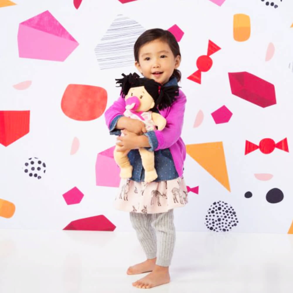 Manhattan Toy Baby Stella Brunette Soft First Baby Doll, 15-Inch