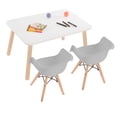 thumbnail image 1 of Mesa Rectangular con 2 Sillas Eames con Descansabrazos (Gris), 1 of 1