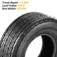 thumbnail image 3 of 2 PCS Trailer Tires, 20.5-8 205-8 205 8 10PR Trailer Tires With 10'' Rim, Load Range E 205/8 Premium Trailer Tires For Different Agricultural Terrains Towing, 3 of 6