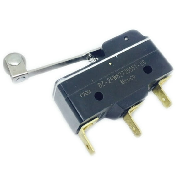 BZ-2RW82725551-D6 Switch Snap Action N.O./N.C. SPDT Roller Lever Quick Connect 1A 250VAC 0.97N Screw Mount