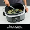 thumbnail image 3 of ZJQYDS Foodi PossibleCooker PRO 8.5 Quart Multi-Cooker, with 8-in-1 Slow Cooker,Dutch Oven,Steamer &More,Glass Lid & Integrated Spoon,Nonstick,Oven Safe Pot to 500°F,Sea Salt Gray,Sea Salt Grey, 3 of 11