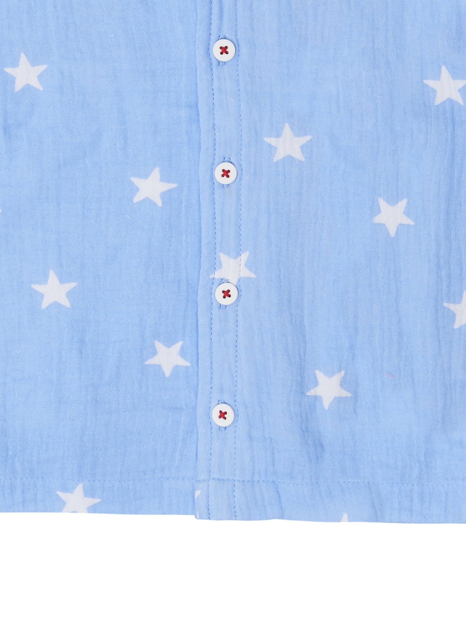 Way to Celebrate Toddler Boy Patriotic Americana Americana Shirt and Short Set, Sizes 12M-5T