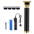 thumbnail image 1 of Kit de cortadoras de cabello para hombres, maquinilla de afeitar de peluquero profesional recargable 4 x peines Tipo T Head Strong Power Shaver para , negro Sunnimix Cortapelos Cortapelos, 1 of 8