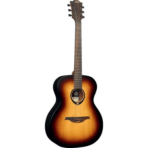 Lag Tramontane 70 Auditorium Solid Sitka Spruce Acoustic Guitar, Brownwood Fingerboard, Brown Sunburst