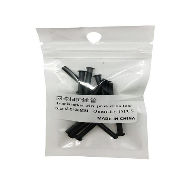 Paquete de 15 ojales para raquetas de tenis, ojales para raquetas, cuerda de repuesto universal 3.2x2.5mm