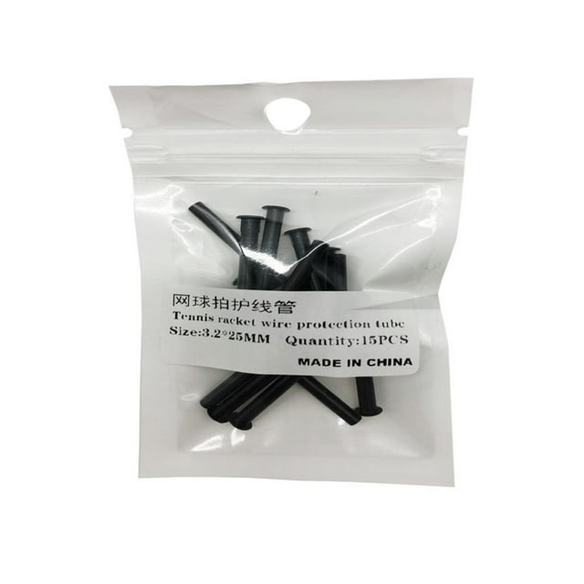 15 Pcs Outils pour Raquettes de Tennis Corde Protection Tube Raquette de Tennis Outils pour Couple Corde Convenant aux Raquettes de Tennis - 3.2x2.5mm