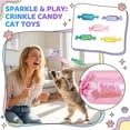 thumbnail image 2 of Cat Toy Crinkle Candy With Catnip Yellow 1 Pack For Indoor Cats Self Play Boredom Relief, 2 of 6