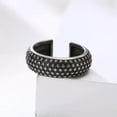 thumbnail image 4 of 7mm Casting Opening Band Stainless Steel Women's Ancient Silver Ring Size 6-12, 4 of 5