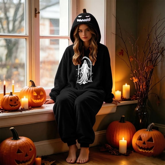 Unisex Adult Halloween Jumpsuit Costume For Party Dress Up, Cosplay Events, Home Lounging, Themed Photos And Role Play For Halloween Parties, Costume Events, Photos And Cosplay Wear