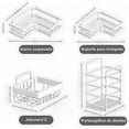 thumbnail image 2 of Organizador para Regadera, Estante para Baño Sin Taladro Esquinero, Organizador de Baño Acero Inoxidable, Repisa para Baño Pared, 2 of 4