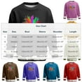thumbnail image 3 of Yusimy Men's Carnival Print Long Sleeve Hoodie Crew Neck Kangaroo Pocket Loose Fashionable Casual Sweatshirt, 3 of 6