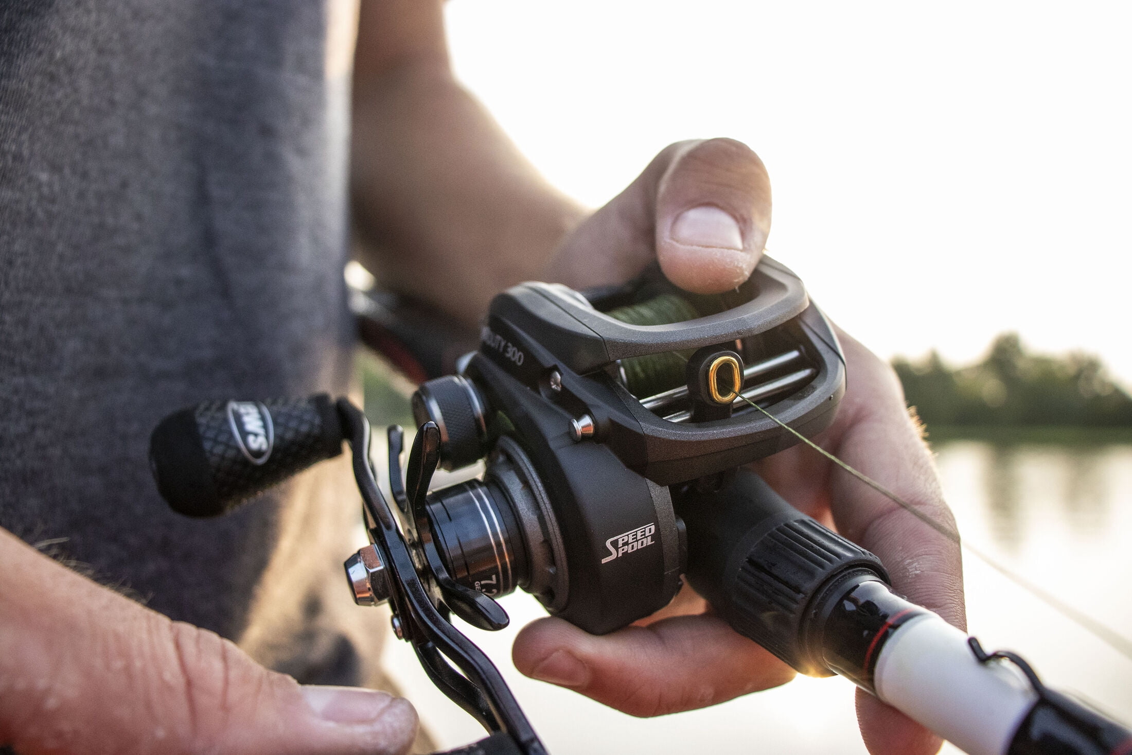 Lews SuperDuty 300 SS Baitcast Fishing Reel, Size 300 Reel, 7.2:1 Gear Ratio, Right-Hand Retrieve, Black