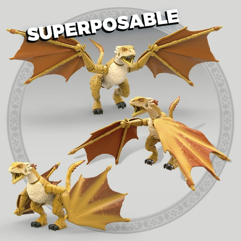 Mega Construx Game of Thrones Buildable Viserion Dragon with Resealable Egg for Collectors Walmart