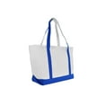 thumbnail image 6 of DALIX 23" Royal Blue Large Heavy Duty 24 oz. Cotton Canvas Shopping Tote Bag, 6 of 8