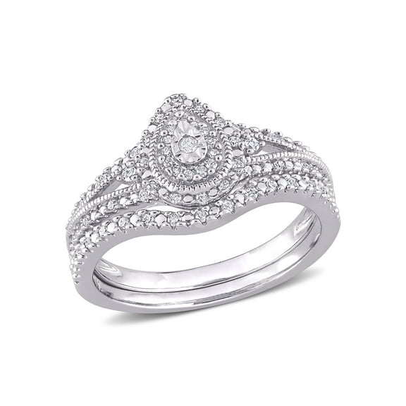 Everly Women's Diamond Sterling Silver Bridal Set