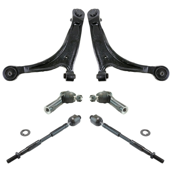 TRQ 6pc Steering Suspension Kit Control Arms Ball Joints Tie Rods for Ridgeline PSA72914 Fits select: 2006-2014 HONDA RIDGELINE