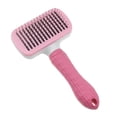 thumbnail image 1 of Pet Slicker Brush Cabello Autolimpiante Desprendimiento Peine Masajeador Rosa Sunnimix Cepillo autolimpiante para perros, 1 of 8