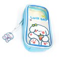 thumbnail image 1 of Bolsa Estuche transparente para lápices Kawaii estuche transparente para lápices con cremallera bonito portalápices regalo JShteea Para Estrenar, 1 of 7
