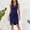 Blue, variant on XWSHYW Formal Dresses for Women Plus Size Solid Color V Neck Holiday Party Dresses Sexy Sleeveless Loose Fit Beach Mid-Length Dress