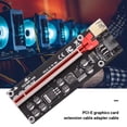 thumbnail image 3 of VER009S-Plus PCIE Riser 1X a 16X Cable USB3.0 Conector SATA de 6 pines (Rojo), 3 of 9