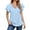 Blue, variant on Aayomet Plus Size Tops For Women Womens T Shirts Basic V Neck Tee Loose Fitting Casual Short Sleeve Tops,Blue M