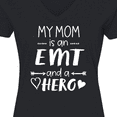 thumbnail image 4 of Inktastic My Mom is an EMT and a Hero Women's V-Neck T-Shirt, 4 of 5