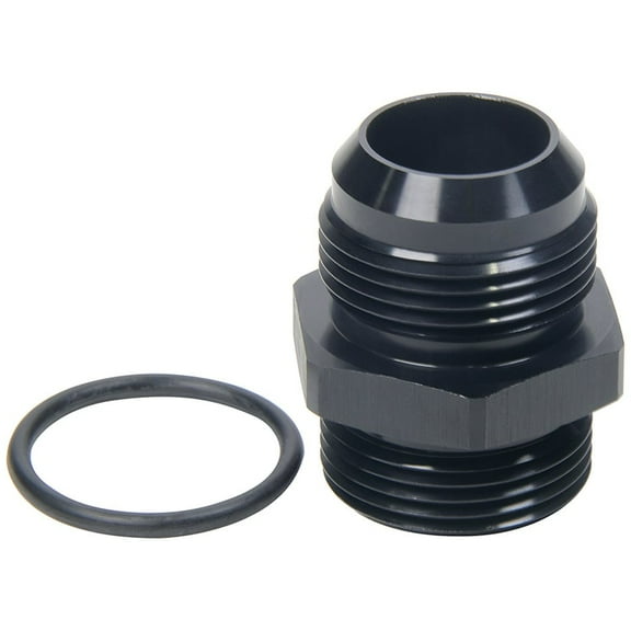 Allstar Performance ALL49858 Fitting - Adapter - Straight -16AN Male to -16AN Male O-Ring - Aluminum - Blk Anodized - Each