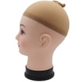 thumbnail image 5 of Stretchy Nylon Wig Caps, 4 Pieces Light Brown Stocking Wig Caps for Women Men Halloween Cosplay Wig, 5 of 5