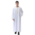 thumbnail image 6 of Awdenio Shirts for Men Kaftan Thobe for Men Big And Tall Muslim Robe Mens Long Sleeve Caftan, 6 of 9