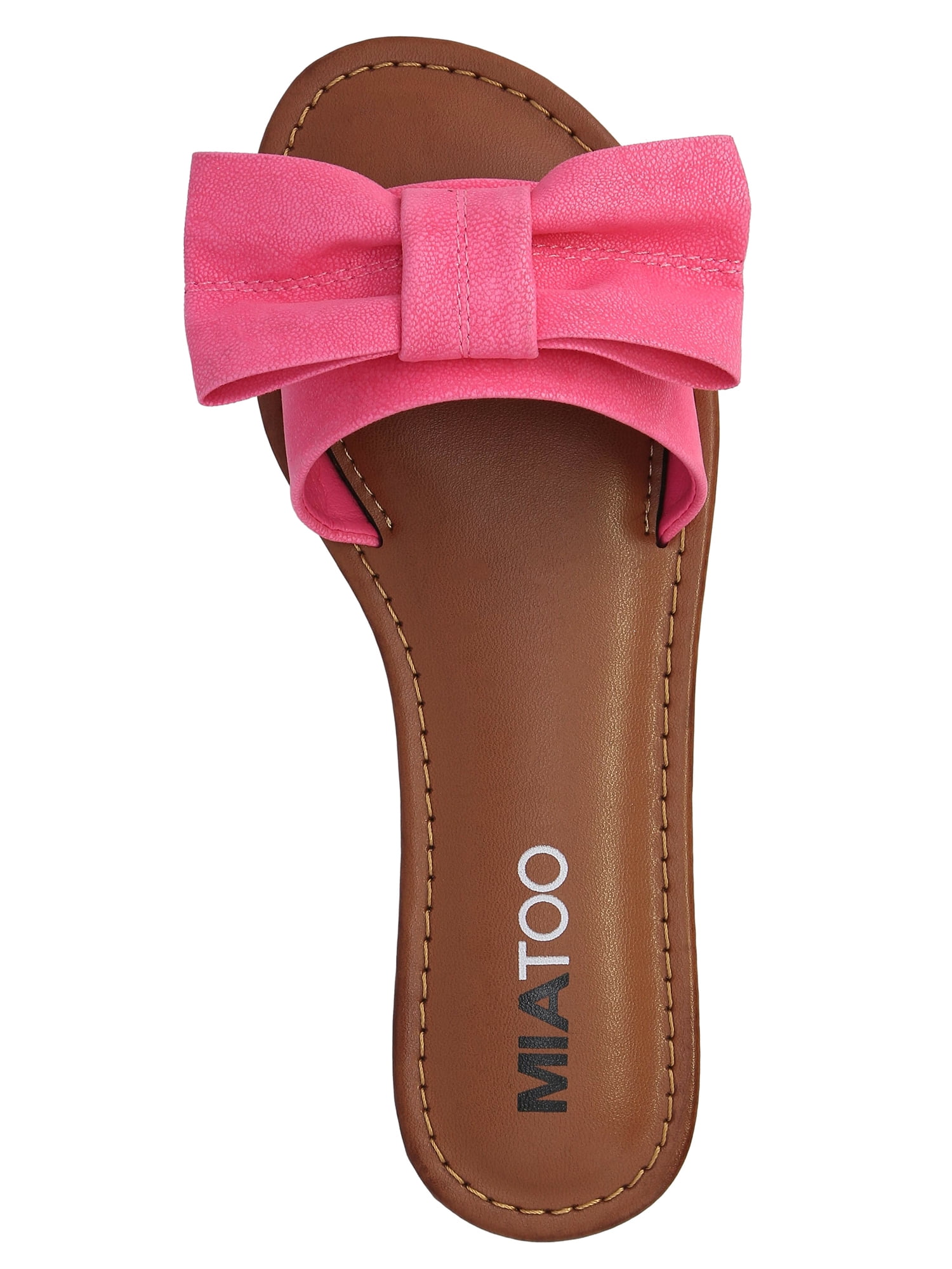 MIA TOO Women's Blonddie Flat Bow Slide Sandal