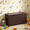 Coffee + MDF, variant on Kids Wooden Toy Box Storage with Safety Hinged Lid for Ages 2+ (Gray)