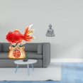 thumbnail image 2 of Estatua de koi estilo Feng Shui chino, escultura de mono y Buda, figura decorativa de resina y arenisca, ideal para regalar o decorar el hogar., 2 of 8
