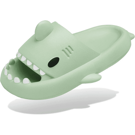 

Men s and Women s Shark Slides Cloud Slippers Summer Novelty Open Toe Slide Sandals Anti-Slip Beach Pool Shower Shoes with Cushioned Thick Sole