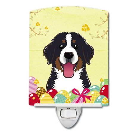 

Caroline s Treasures BB1919CNL Bernese Mountain Dog Easter Egg Hunt Ceramic Night Light 6x4x3 multicolor
