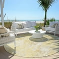 thumbnail image 6 of Addison Rugs Chantille Indoor/Outdoor Transitional Lattice Gold Washable Round Rug, 8' x 8', 6 of 6