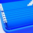 thumbnail image 4 of Plastic File Tote Letter/Legal Files, 18.5" x 14.25" x 10.88", Blue/Clear, 4 of 7